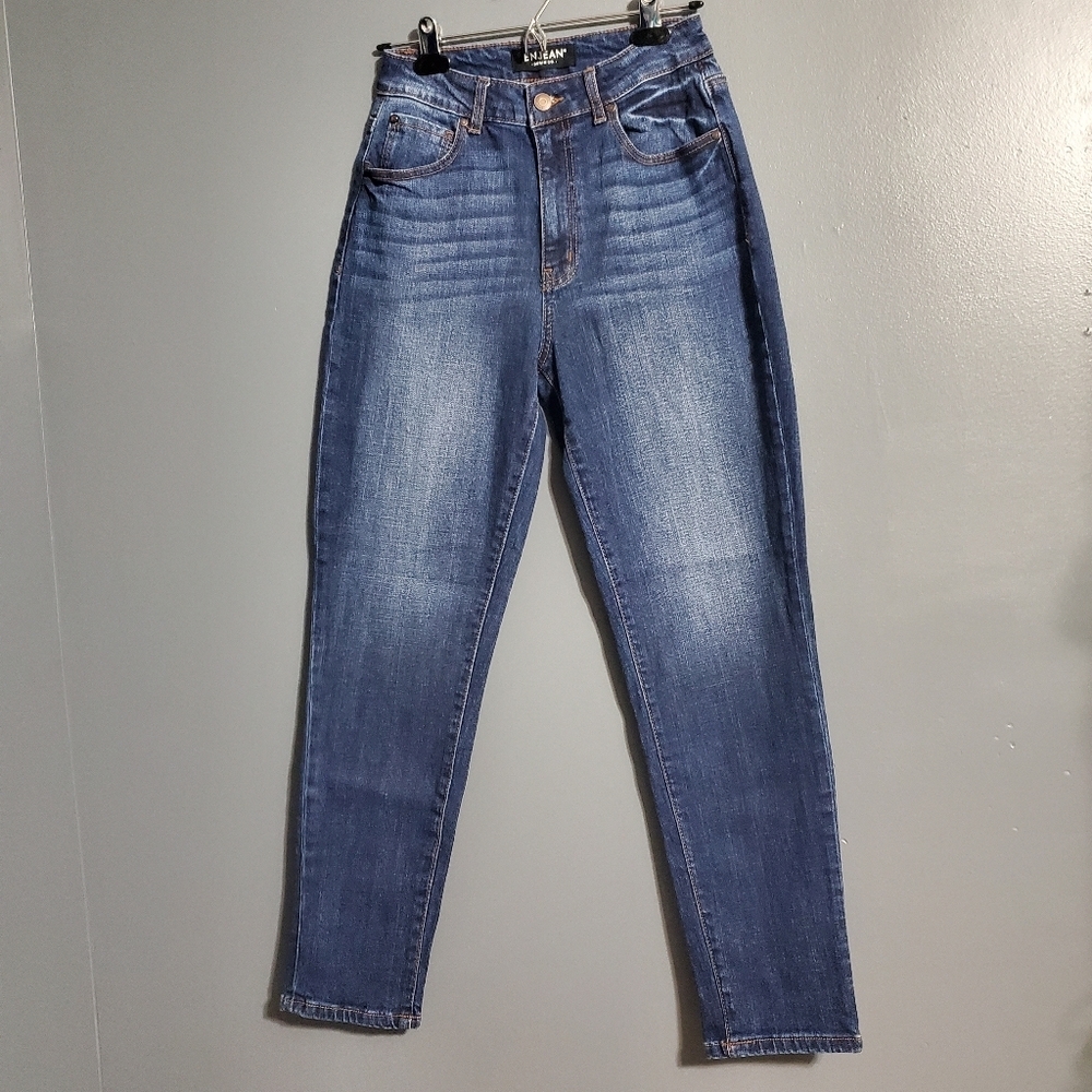 Enjean Denim Co Jean Size 5 RN 149017 Dark Wash High Waist Rise